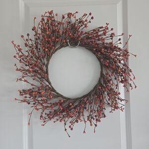 Autumn Pip Berry Wreath – 22” Fall Rustic Farmhouse Decor
